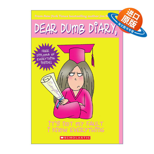 英文原版 Dear Dumb Diary 8: It's Not My Fault I Know Everything 呆呆日记/傻丫头日记8 英文版 进口英语原版书籍