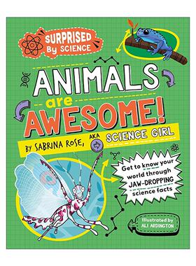 英文原版 Surprised by Science Animals are Awesome 科学的惊喜 动物 儿童自然科普百科绘本精装 英文版 进口英语原版书籍