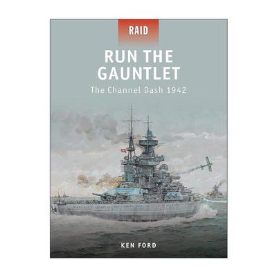 英文原版 Run The Gauntlet 二战多佛海峡英德激战1942 战争突袭系列 英文版 进口英语原版书籍
