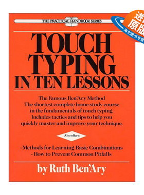 英文原版 Touch Typing in Ten Lessons 触摸打字10课 建立专业商业信函技巧 文字处理指南 英文版 进口英语原版书籍