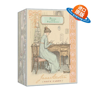 Notecards 书籍 进口英语原版 傲慢与偏见 Jane Austen 精美插图设计 and Pride 英文版 英文原版 Prejudice 礼物 简·奥斯汀笔记卡