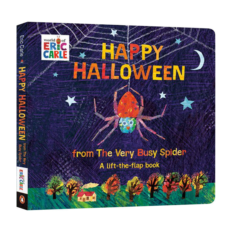 busy spider 艾瑞卡尔纸板翻翻书 英文版 进口英语原版书籍儿童外文书