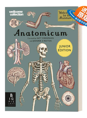 英文原版 Anatomicum Junior 欢迎来到博物馆系列 解剖馆 儿童版 7-9岁 精装 英文版 进口英语原版书籍