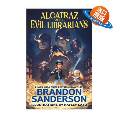 英文原版 Alcatraz vs. the Evil Librarians 阿尔卡特拉兹与黑暗眼镜侠 飓光志作者 英文版 进口英语原版书籍