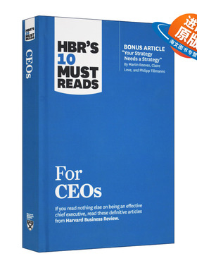 英文原版 精装 HBR's 10 Must Reads for CEOs 哈佛商业评论列出的CEO们必须阅读的10本书 精装 英文版 进口英语原版书籍