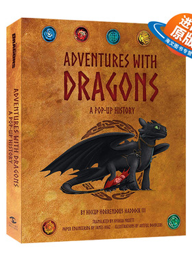 英文原版 DreamWorks Dragons Adventures with Dragons 驯龙高手3D立体书 梦工厂 英文版 进口英语原版书籍