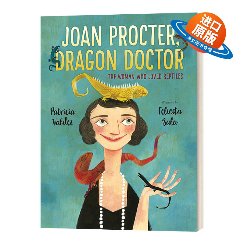 英文原版Joan Procter Dragon Doctor女性开拓者小传 龙医生与科莫多巨蜥 两栖爬行动物学家琼·普罗科特 精装 帕特里夏·瓦尔迪兹