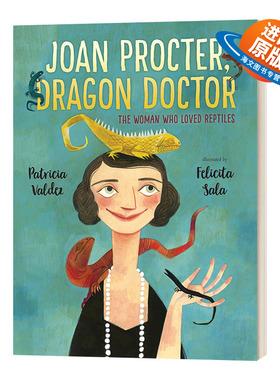 英文原版Joan Procter Dragon Doctor女性开拓者小传 龙医生与科莫多巨蜥 两栖爬行动物学家琼·普罗科特 精装 帕特里夏·瓦尔迪兹