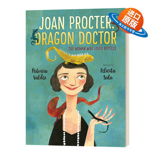 英文原版Joan Procter Dragon Doctor女性开拓者小传 龙医生与科莫多巨蜥 两栖爬行动物学家琼·普罗科特 精装 帕特里夏·瓦尔迪兹