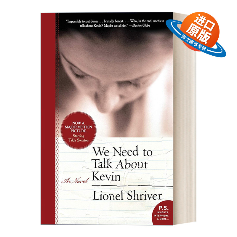 英文原版小说 We Need to Talk About Kevin 凯文怎么了 影视封面版 英国橘子文学奖 百利女性文学奖 英文版 进口英语原版书籍