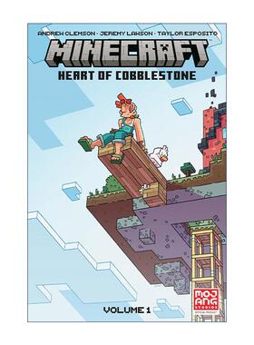 英文原版 Minecraft Heart of Cobblestone Volume 1 我的世界 鹅卵石之心 卷一 儿童奇幻漫画 英文版 进口英语原版书籍