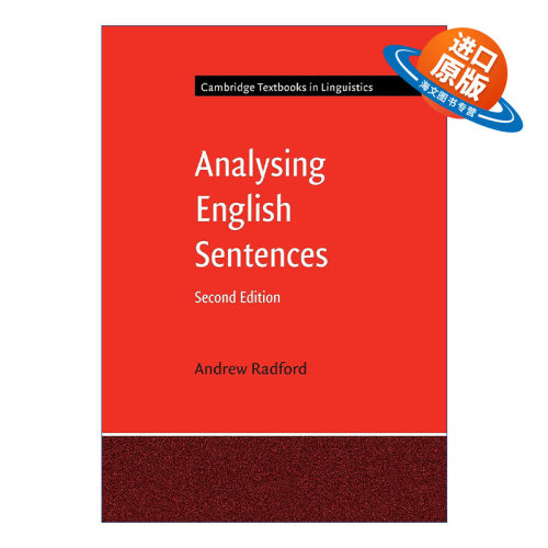 英文原版 Analysing English Sentences 英语句法分析 安德鲁·瑞德福特 剑桥语言学文本系列 英文版 进口英语原版书籍