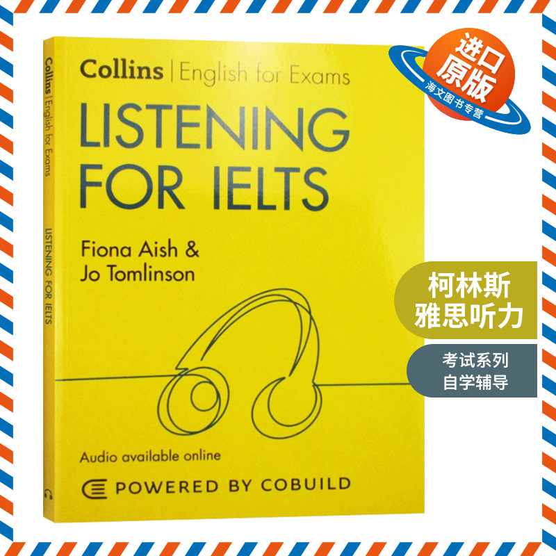 柯林斯雅思听力 新版 英文原版 Listening for IELTS 英文版雅思考试工具书 进口原版英语书籍教材