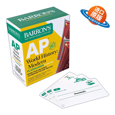 英文原版 AP World History Modern Fifth Edition 巴朗AP 世界历史 备考闪卡 第5版 英文版 进口英语原版书籍