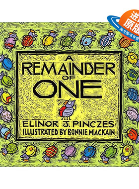 英文原版 A Remainder of One 孤单的阿乔 数学图画书 埃莉诺·皮赛兹 英文版 进口英语原版书籍