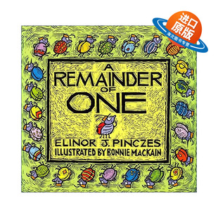 英文原版 A Remainder of One 孤单的阿乔 数学图画书 埃莉诺·皮赛兹 英文版 进口英语原版书籍