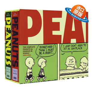 英文原版 The Complete Peanuts 1950-1954 花生漫画 史努比全集 1950-1954（1、2册套装）查尔斯舒尔茨 英文版
