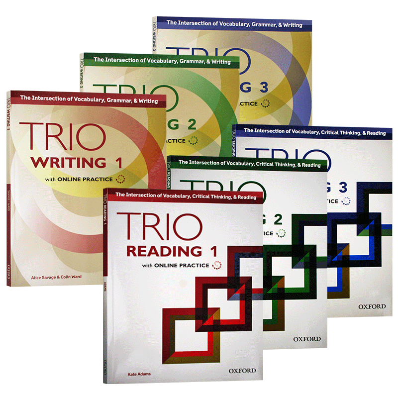 牛津Trio系列学术英语阅读和写作教材6册英文原版Oxford Trio Reading and Writing三重阅读和写作 外文进口原版工具书籍