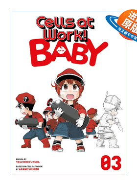 英文原版 Cells at Work! Baby 3 工作细胞 婴儿篇3 漫画 英文版 进口英语原版书籍