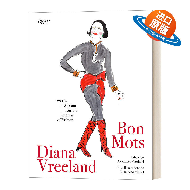 英文原版 Diana Vreeland Bon Mots 黛安娜 弗里兰 时尚皇后的智慧之言时尚生活 英文版 进口英语原版书籍