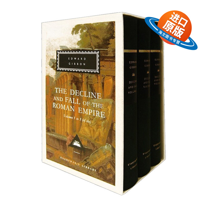 英文原版 精装 The Decline and Fall of the Roman Empire 罗马帝国衰亡史1-3 英文版外文小说