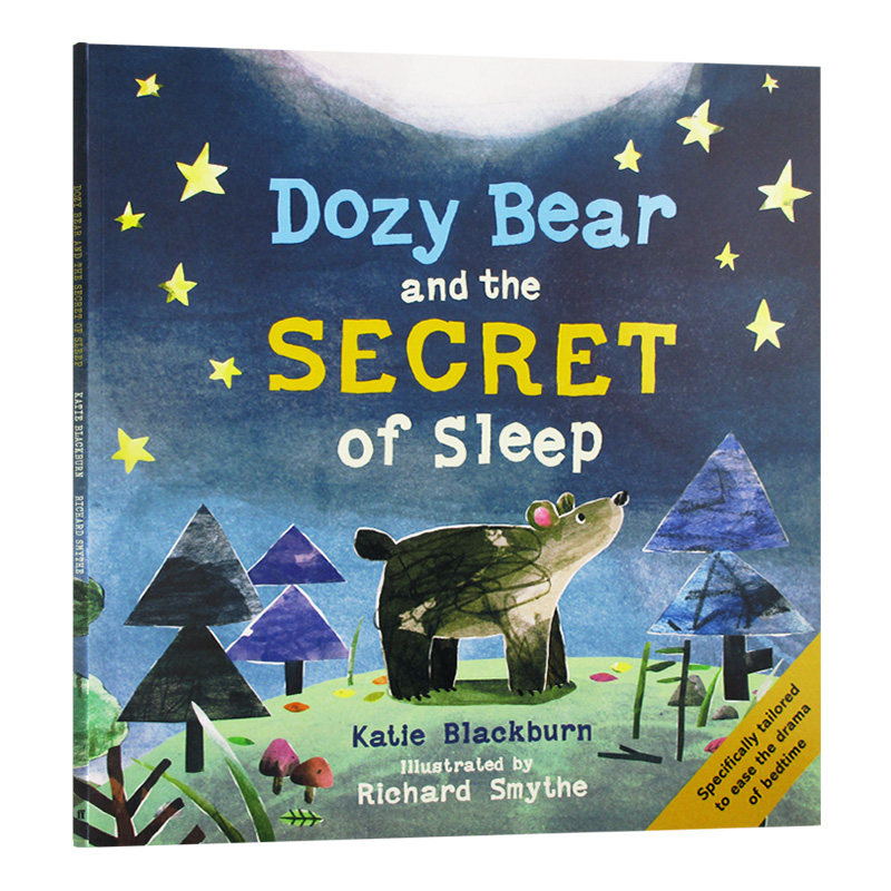 困困熊和睡觉的秘诀 英文原版绘本 dozy bear and the secret of