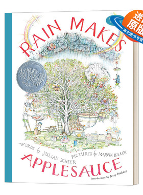 英文原版 Rain Makes Applesauce 雨做成了苹果酱 精装 1964纽约时报绘本 1965凯迪克银奖 英文版 进口英语原版书籍儿童外文书