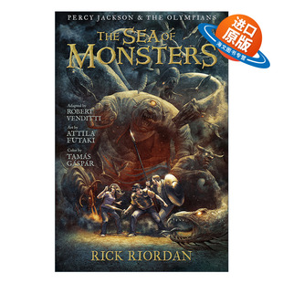 英文原版 Percy Jackson and the Olympians The Sea of Monsters 波西杰克逊与奥林匹斯2 魔兽之海 漫画图像小说 Rick Riordan