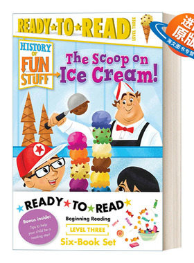 英文原版 History of Fun Stuff Ready-to-Read Value Pack 有趣食物的历史6册盒装 Ready to read level 3 英文版 进口英语书籍