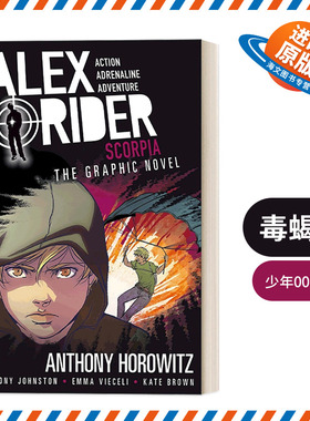 英文原版 Scorpia An Alex Rider Graphic Novel 毒蝎党 少年007系列5 儿童动作冒险漫画小说 Anthony Horowitz 英文版 进口书籍