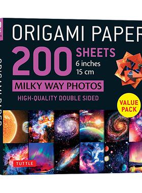 英文原版 Origami Paper 200 sheets Milky Way Photos 6