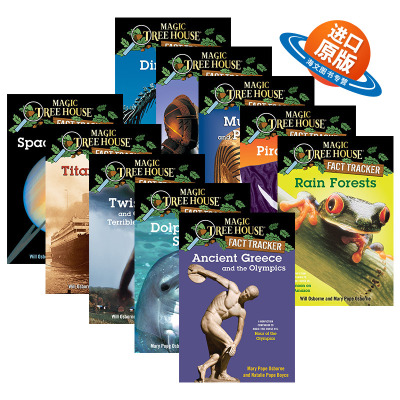 神奇树屋小百科系列1-10册 英文原版 Magic Tree House Fact Tracker 美国小学生儿童英语章节小说故事书 英文版课外阅读桥梁书籍