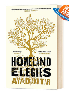 故乡挽歌 英文原版 Homeland Elegies 奥巴马2020年度读书单图书 普利策奖作者 Ayad Akhtar 英文版 进口英语书籍外文小说