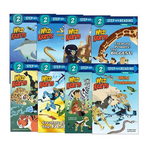 英文原版 Step into Reading 2 Wild Kratts 动物兄弟系列8册 兰登经典分级读物 英文版 进口英语原版书籍