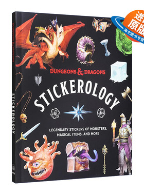 英文原版 Dungeons & Dragons Stickerology: Legendary Stickers of Monsters  Magical Items  and More