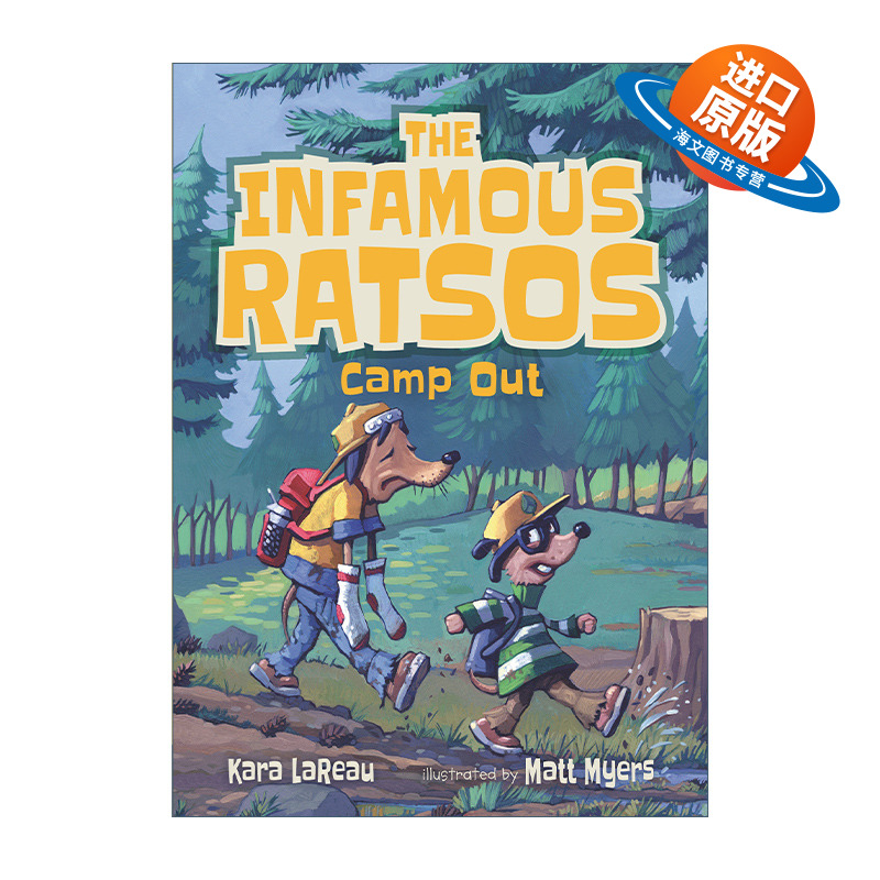 英文原版 The Infamous Ratsos Camp Out 声名狼藉的拉索系列4 露营 儿童幽默故事绘本 章节桥梁故事书 英文版 进口英语原版书籍