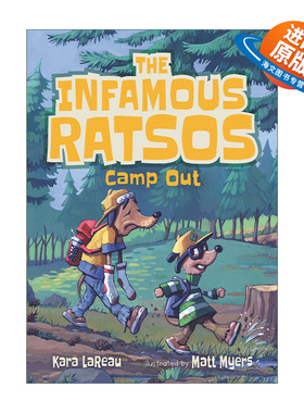 英文原版 The Infamous Ratsos Camp Out 声名狼藉的拉索系列4 露营 儿童幽默故事绘本 章节桥梁故事书 英文版 进口英语原版书籍