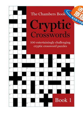 英文原版 The Chambers Book of Cryptic Crosswords Book 1 钱伯斯密码字谜1 英文版 进口英语原版书籍