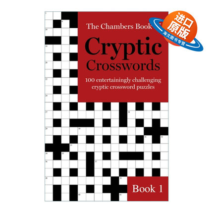 英文原版 The Chambers Book of Cryptic Crosswords Book 1 钱伯斯密码字谜1 英文版 进口英语原版书籍