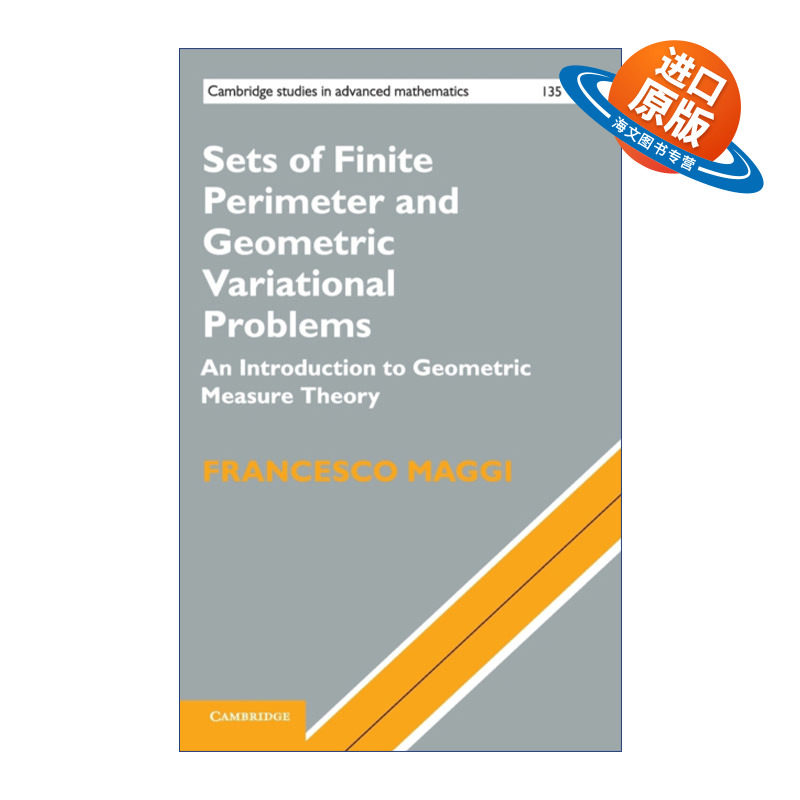 英文原版 Sets of Finite Perimeter and Geometric Variational Problems有限周长集合与几何变分问题 剑桥高等数学研究系列 精装