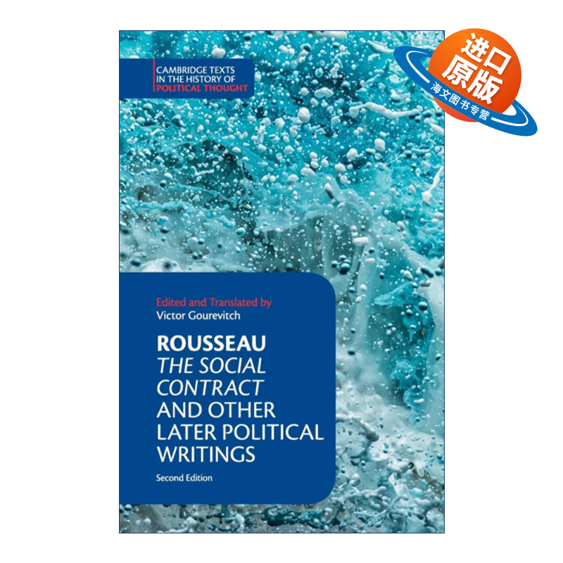 英文原版 Rousseau The Social Contract  and Other Later Political Writings 卢梭 社会契约论及后期哲学著作 英文版进口英语书