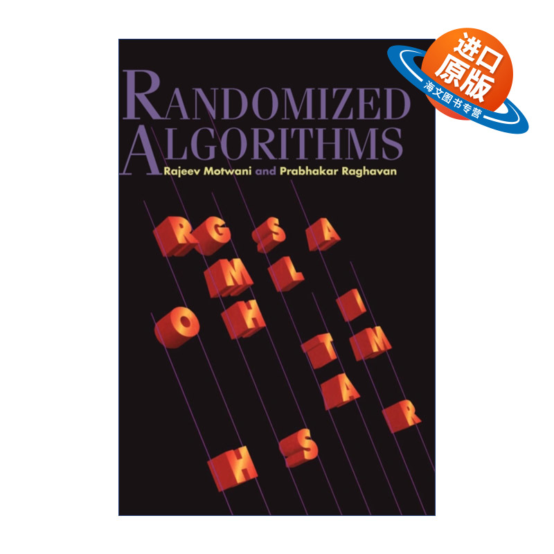 英文原版 Randomized Algorithms 随机算法 Rajeev Motwani 精装 英文版 进口英语原版书籍