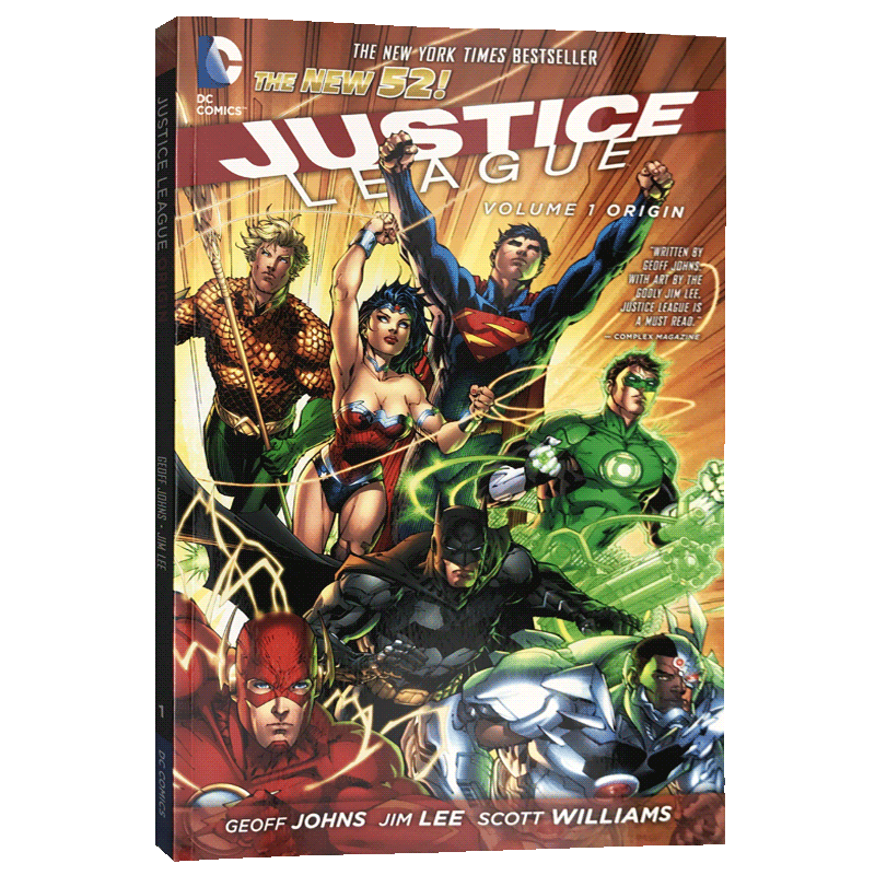 正义联盟第1卷 起源 英文原版 Justice League Vol. 1 Origin 新52超级英雄漫画 美国DC漫画公司 杰夫琼斯 英文版进口原版英语书