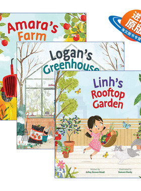 英文原版 Where In the Garden 花园在哪里系列3册 儿童科普百科精装绘本 Samara Hardy 英文版 进口英语原版书籍