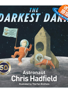 英文原版 The Darkest Dark 黑暗的深处 范氏兄弟 太空梦故事绘本Chris Hadfield 精装 英文版 进口英语原版书籍