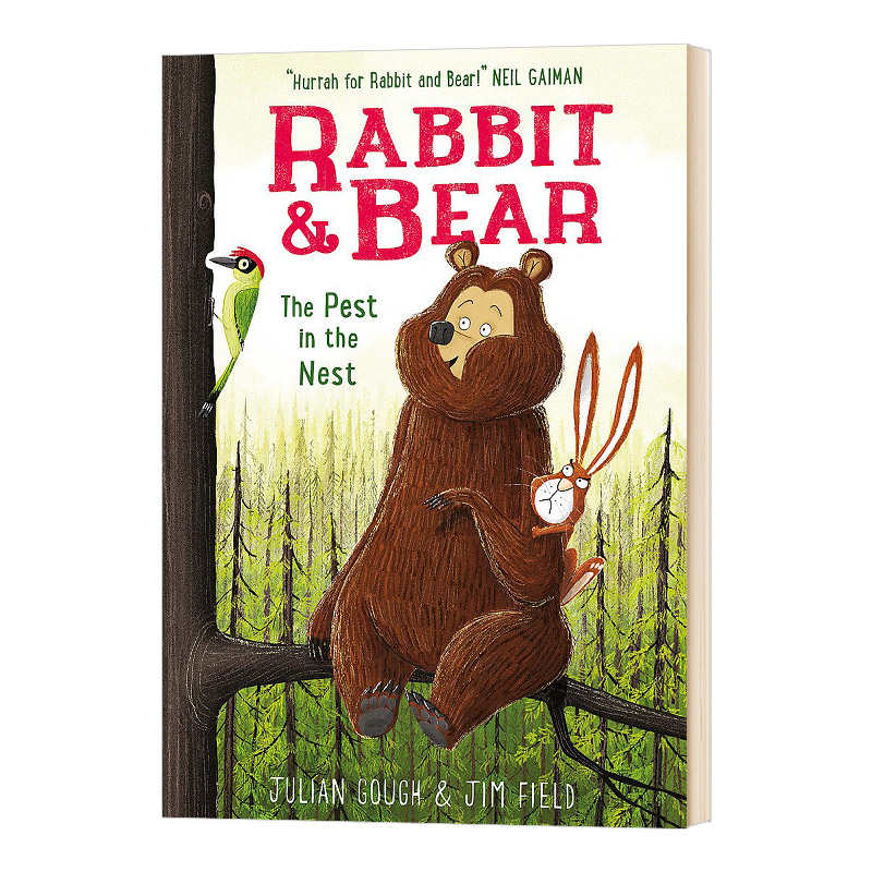 兔与熊2巢中的害虫英文原版绘本 Rabbit and Bear The Pest in the Nest Book 2胖熊与瘦兔全英文版进口英语书籍儿童外文书