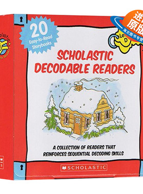 英文原版 Scholastic Decodable Readers Box Set Level D-Color 学乐分级自然拼读初级 英语分级绘本早教亲子读物 英文版