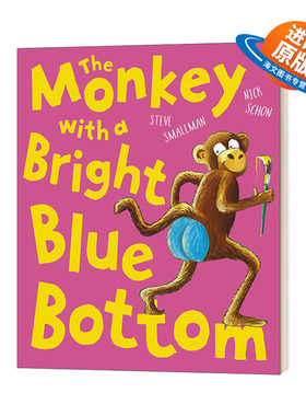英文原版 Monkey with a Bright Blue Bot 蓝色屁股的猴子 英文版 进口英语原版书籍