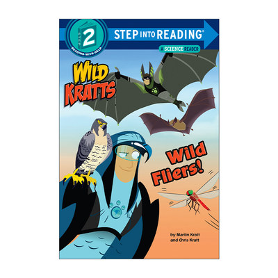 英文原版 Step into Reading 2 Wild Fliers! Wild Kratts 动物兄弟 狂野的传单！英文版 进口英语原版书籍