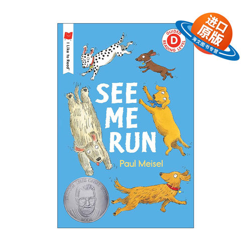 英文原版 See Me Run I Like to Read Level D 看着我跑 企鹅兰登分级读物幼儿启蒙绘本 苏斯博士奖得主Paul Meisel 英文版